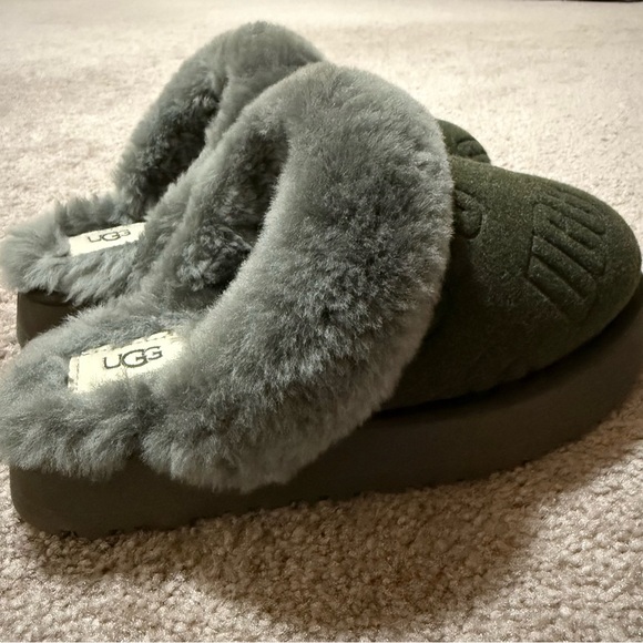 NWOT Ugg Disquette Felted Women Slippers Suede Forest Night - Picture 6 of 7